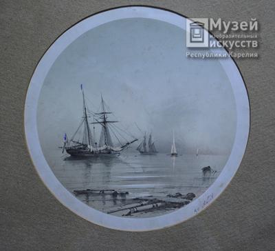Репродукции Картин Море в лунную ночь, 1858 по Ivan Aivazovsky (1817-1900,  Russia) | WahooArt.com