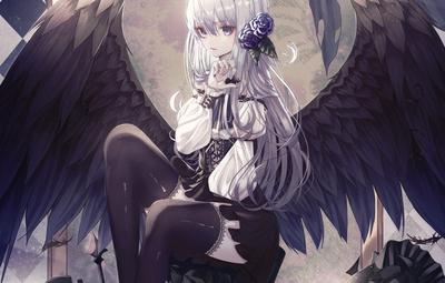Anime angel and demon love HD wallpapers | Pxfuel