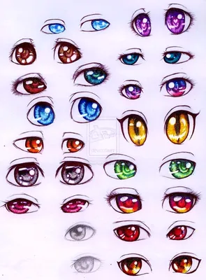 Урок рисования глаз в стиле аниме - YouLoveIt.ru
