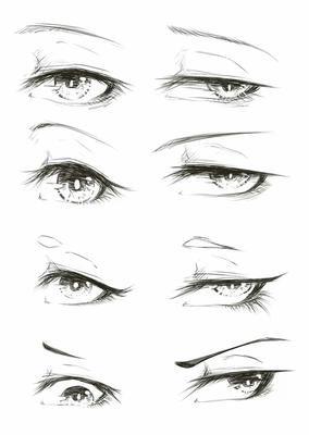 Рисуем глаза в разных стилях | Аниме - Мир Amino
