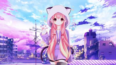 2048x1152 Anime Hoods Neko Ears 4k Wallpaper,2048x1152 Resolution HD 4k  Wallpapers,Images,Backgrounds,Photos and Pictures
