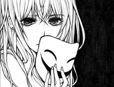 ᤻ 𖤐੭ ⸝⸝ | Dark anime, Manga art, Anime monochrome
