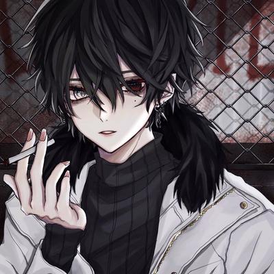 ᴍᴀɴɢᴀ ɪᴄᴏɴs| | Anime black hair, Anime art dark, Anime guys