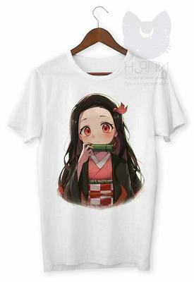 Женская футболка с аниме принтом, летняя повседневная футболка с коротким  рукавом, уличные Топы в стиле Харадзюку, гранж, футболка большого размера |  AliExpress