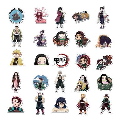 10/25/50PCS Japanese Anime Demon Slayer Graffiti Stickers For Computer  Laptop Guitar Waterproof Ghost Slayer Decal Toys Stickers
