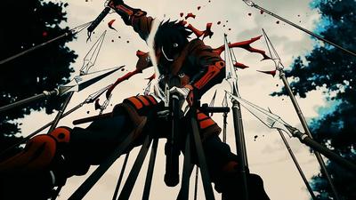 Кровавое аниме про самураев - 57 фото