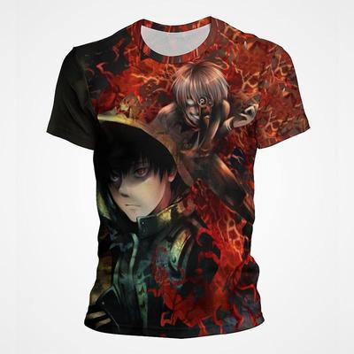 Купить Летняя футболка с 3D принтом Tokyo Ghoul Anime, повседневная уличная  одежда с коротким рукавом, мужские крутые модные футболки | Joom