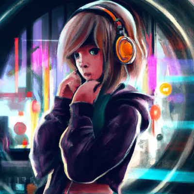 Listening to music - Anime Waifu | Anime, Saga art, Zombieland