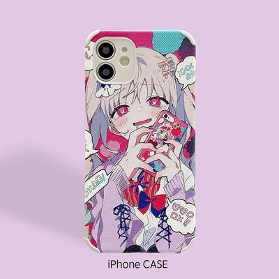 Cute Kawaii Anime Girl Phone Case For iPhone 7 8 Plus X XS XR 11 12 Mini  Pro Max, kawaii animes ios - thirstymag.com