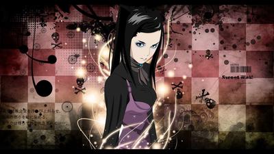 anime, selective coloring, anime girls, monochrome, black background |  1920x1080 Wallpaper - wallhaven.cc