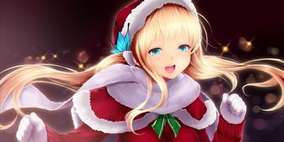 anime, anime girls, picture-in-picture, New Year, Christmas | 1920x1080  Wallpaper - wallhaven.cc