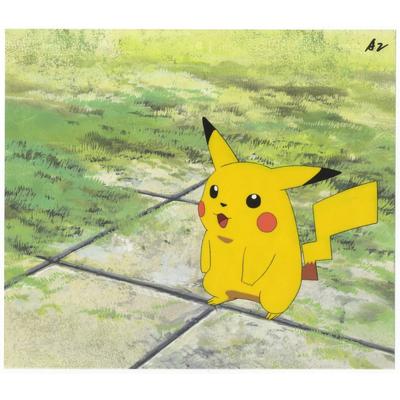 Original Pokemon Pikachu Anime Cel