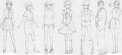 Рисунки девушек аниме (64 фото)