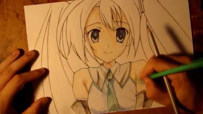 Красивые рисунки для срисовки девушки аниме - 73 фото