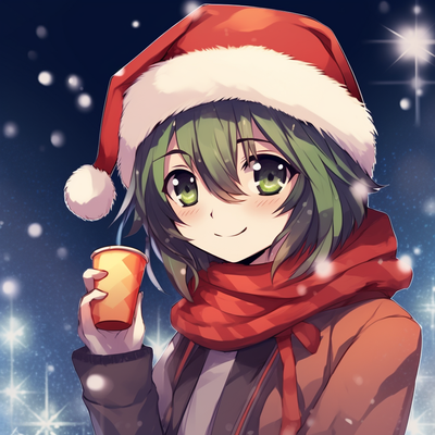 Download Gloomy Christmas Anime Pfp Of A Girl In Coat Wallpaper, pou emo  wallpaper - thirstymag.com
