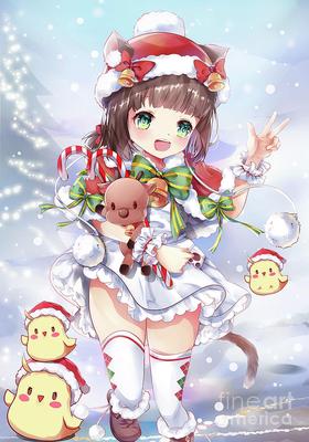 Cute Christmas Anime Scenery ~ HAPPY HOLIDAYS! by FlameHaze59 on DeviantArt