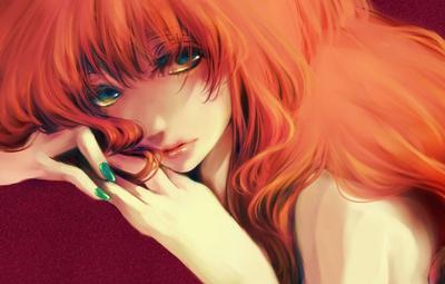 Рыжие аниме девушки, аниме девушки с рыжими волосами, арт, картинки,  рыжеволосые девушки