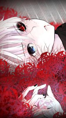 Wallpaper | Anime | photo | picture | blood, girl, face