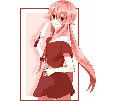 Illustration of Anime Girl in Gray Tones Stock Vector - Illustration of  knife, portrait: 227680267