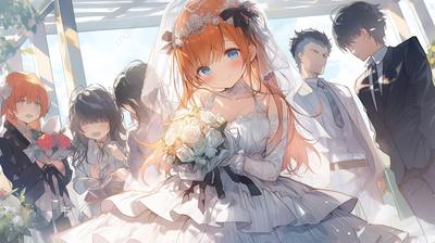 аниме свадьба с большим количеством невест и невест, картинка для  приглашения на свадьбу, свадьба, пригласительная открытка фон картинки и  Фото для бесплатной загрузки