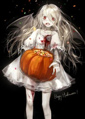 Картинки по запросу аниме арты на хэллоуин | Anime halloween, Female anime,  Manga girl