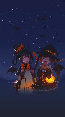 Pin by Hanna Grace Motol on Anime | Halloween wallpaper backgrounds, Anime  halloween, Anime witch