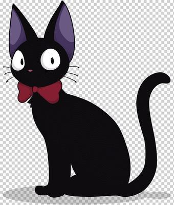 Чёрная кошка девочка аниме» — создано в Шедевруме