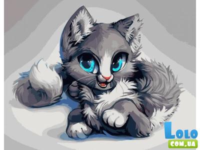 Картина по номерам Аниме-котенок, Strateg (40х50 см) (DY181). Купить  недорого в lolo.com.ua. ✓ Описание, ✓ Отзывы, ✓ Характеристики