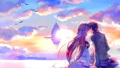 Photo girl and boy anime in love hugging each other | Wallpapers.ai