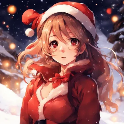 новогодние аватарки | Anime girl, Anime christmas, Anime
