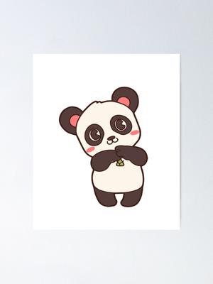 Kawaii panda, anime panda Stock Illustration | Adobe Stock