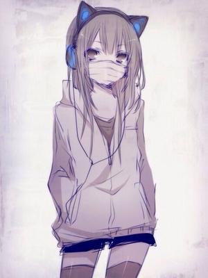Very Beautiful Anime Punk Girl, Illustration, Generative Ai Фотография,  картинки, изображения и сток-фотография без роялти. Image 207174011