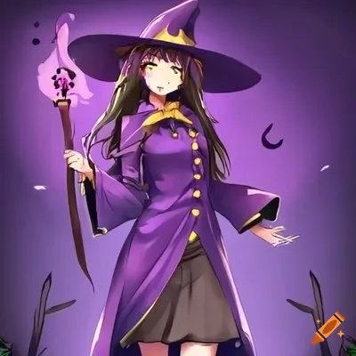 Anime Girl Witch Halloween 4K Wallpaper iPhone HD Phone #8441m