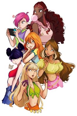 Winx Club but 90s Anime Style! : r/winxclub