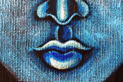 Картина живопись на холсте цветочная девушка большие глаза лесная нимфа  акрилом фея 30 х 30 см Художник Инесса (ID#1362110786), цена: 2965 ₴,  купить на Prom.ua