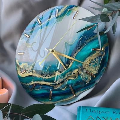 🌊Часы - Чёрное море! Часы изготовлены ручной работой из эпоксидной смолы  😍Необычный декор для вашего семейного гнездышка! | Instagram