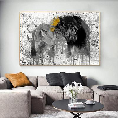Абстрактные настенные картины с изображением льва и тигра, черно-белые  постеры и принты с животными, безрамное настенное художественное  изображение, декор для интерьера – лучшие товары в онлайн-магазине Джум Гик
