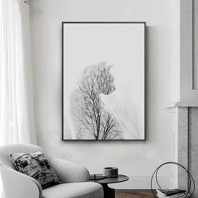 Современные абстрактные картины на холсте, черно-белые картины с  человеческим орлом и лесом, настенные художественные фотографии, декор,  скандинавские постеры с принтом для гостиной – лучшие товары в  онлайн-магазине Джум Гик