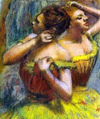 Эдгар Дега - Отдыхающая танцовщица, 1879, 59×64 см: Описание произведения |  Артхив