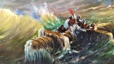 Картина Девятый вал. художник продажа картин Морской пейзаж Романтизм.  Куплю картину на заказ Масло холст