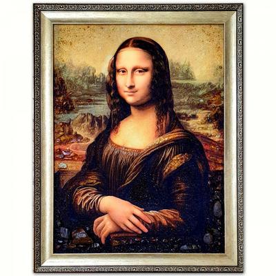 Картина Мона Лиза (Джоконда), Леонардо да Винчи из янтаря купить в Украине  по привлекательной цене — Amber Stone