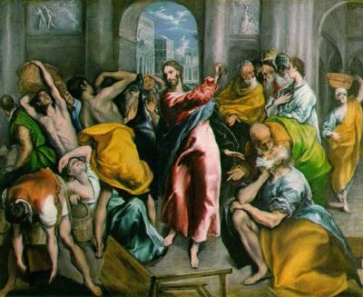 Изгнание торгующих из храма (картина) — Эль Греко