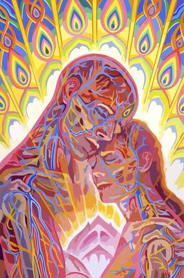 Картина по номерам на холсте рисование эзотерика души тела космоса  провидения таинств йога - 1654 40X60 | AliExpress