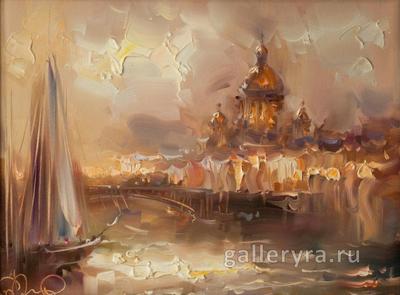 Картина маслом «Вечер в Венеции» - художник Давлетьянов Глеб 002346