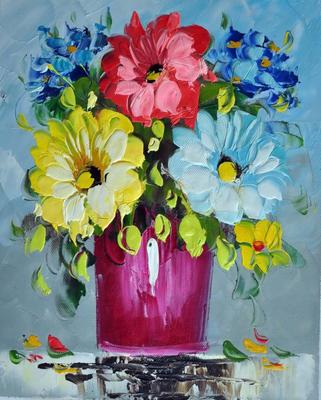 Цветы в вазе» картина 20х25 арт.2Е66 – InreriorShop
