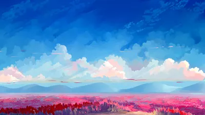 Аниме звездное небо облака синий красивый фон Обои Изображение для  бесплатной загрузки - Pngtree