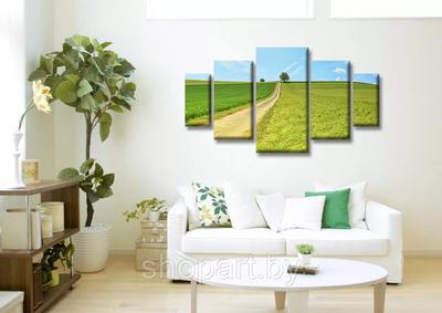 Картины в интерьере гостиной: фото и советы по выбору картин