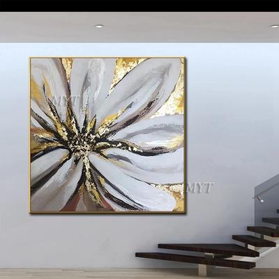 Белые цветы абстрактные картины маслом на холсте Современный Свадебный  Декор стены визуальная фигура нарисованные картинки украшение дома |  AliExpress