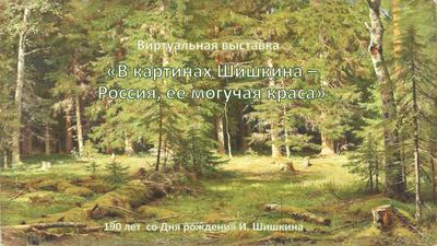 Репродукция картины Шишкин И.И. Дождь в дубовом лесу, 69х43см. Магазин  Модерн