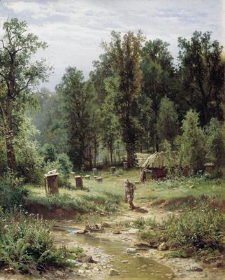 Стадо в лесу 1864 105Х140 (картина) — Иван Иванович Шишкин